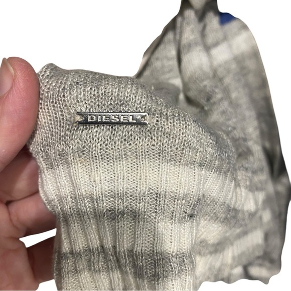 DIESEL MENS Multicolor Striped Sweater small lightweight w flaw linen - Picture 10 of 10